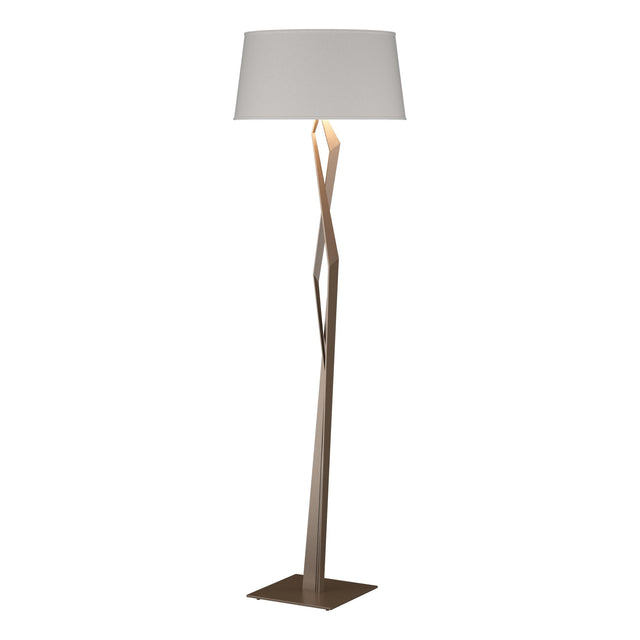 Hubbardton Forge 2012 Bronze Flax Shade (SE) Facet Floor Lamp
