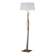 Hubbardton Forge 2012 Bronze Natural Anna Shade (SF) Facet Floor Lamp