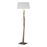 Hubbardton Forge 2012 Bronze Natural Anna Shade (SF) Facet Floor Lamp