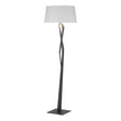 Hubbardton Forge 2012 Black Natural Anna Shade (SF) Facet Floor Lamp