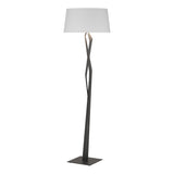 Hubbardton Forge 2012 Black Natural Anna Shade (SF) Facet Floor Lamp