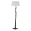 Hubbardton Forge 2012 Black Natural Anna Shade (SF) Facet Floor Lamp