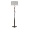 Hubbardton Forge 2012 Oil Rubbed Bronze Flax Shade (SE) Facet Floor Lamp