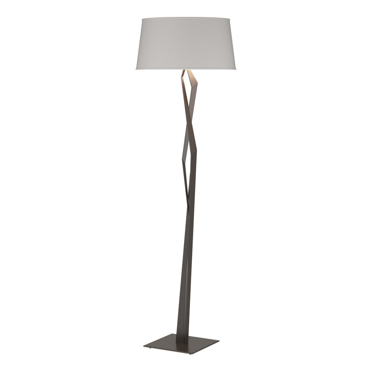 Hubbardton Forge 2012 Oil Rubbed Bronze Flax Shade (SE) Facet Floor Lamp
