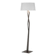 Hubbardton Forge 2012 Oil Rubbed Bronze Natural Anna Shade (SF) Facet Floor Lamp