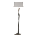 Hubbardton Forge 2012 Natural Iron Flax Shade (SE) Facet Floor Lamp
