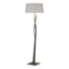 Hubbardton Forge 2012 Natural Iron Flax Shade (SE) Facet Floor Lamp