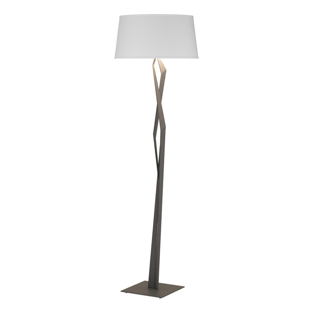 Hubbardton Forge 2012 Natural Iron Natural Anna Shade (SF) Facet Floor Lamp
