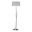 Hubbardton Forge 2012 Vintage Platinum Flax Shade (SE) Facet Floor Lamp