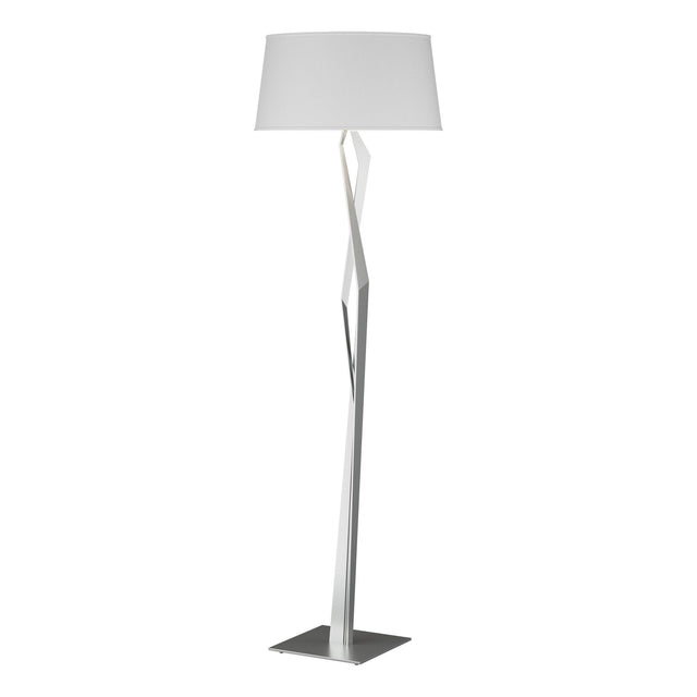 Hubbardton Forge 2012 Vintage Platinum Natural Anna Shade (SF) Facet Floor Lamp