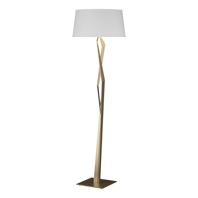 Hubbardton Forge 2012 Soft Gold Natural Anna Shade (SF) Facet Floor Lamp