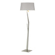 Hubbardton Forge 2012 Sterling Flax Shade (SE) Facet Floor Lamp
