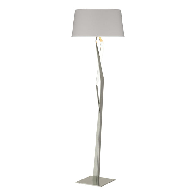 Hubbardton Forge 2012 Sterling Flax Shade (SE) Facet Floor Lamp