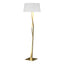 Hubbardton Forge 2012 Modern Brass Natural Anna Shade (SF) Facet Floor Lamp