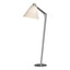 Hubbardton Forge 2013 Vintage Platinum Flax Shade (SE) Reach Floor Lamp
