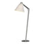 Hubbardton Forge 2013 Vintage Platinum Natural Anna Shade (SF) Reach Floor Lamp