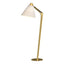 Hubbardton Forge 2013 Modern Brass Flax Shade (SE) Reach Floor Lamp