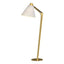 Hubbardton Forge 2013 Modern Brass Natural Anna Shade (SF) Reach Floor Lamp