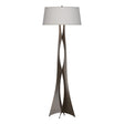 Hubbardton Forge 2013 Bronze Flax Shade (SE) Moreau Floor Lamp