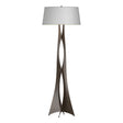Hubbardton Forge 2013 Bronze Natural Anna Shade (SF) Moreau Floor Lamp