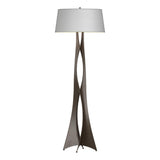 Hubbardton Forge 2013 Bronze Natural Anna Shade (SF) Moreau Floor Lamp