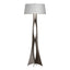 Hubbardton Forge 2013 Bronze Natural Anna Shade (SF) Moreau Floor Lamp