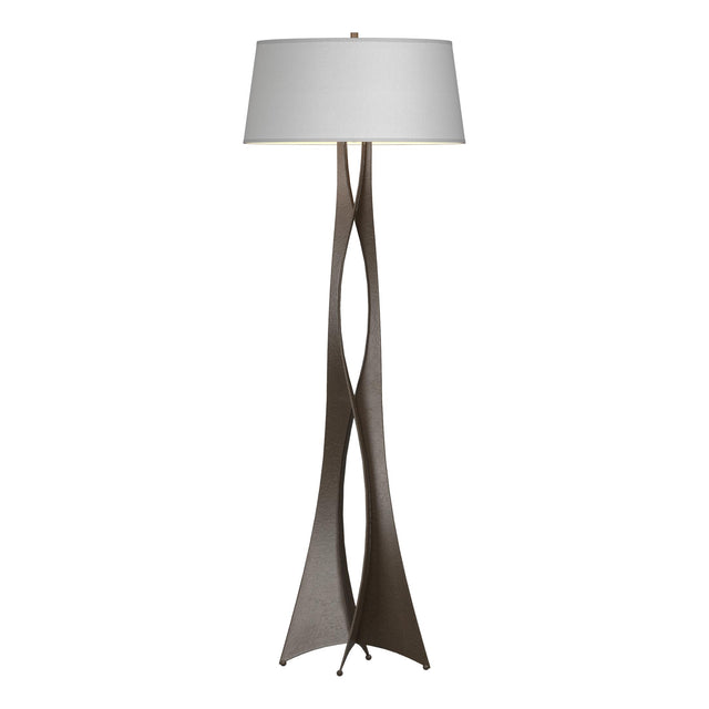 Hubbardton Forge 2013 Bronze Natural Anna Shade (SF) Moreau Floor Lamp