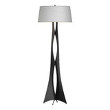 Hubbardton Forge 2013 Black Natural Anna Shade (SF) Moreau Floor Lamp