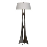 Hubbardton Forge 2013 Oil Rubbed Bronze Flax Shade (SE) Moreau Floor Lamp