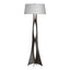 Hubbardton Forge 2013 Oil Rubbed Bronze Natural Anna Shade (SF) Moreau Floor Lamp