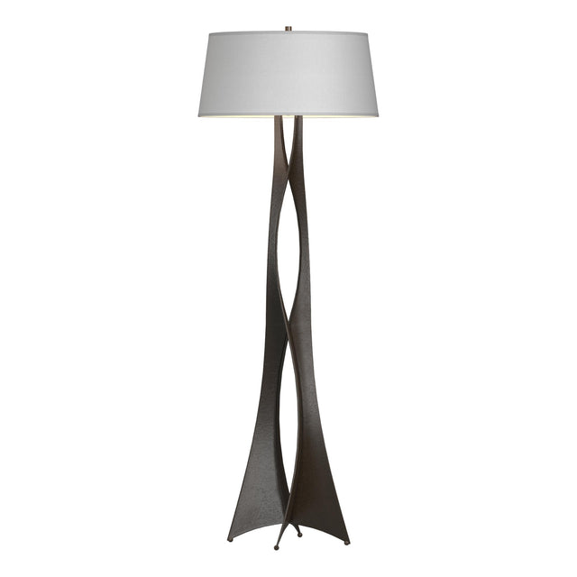 Hubbardton Forge 2013 Oil Rubbed Bronze Natural Anna Shade (SF) Moreau Floor Lamp