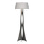 Hubbardton Forge 2013 Natural Iron Flax Shade (SE) Moreau Floor Lamp