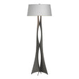 Hubbardton Forge 2013 Natural Iron Natural Anna Shade (SF) Moreau Floor Lamp