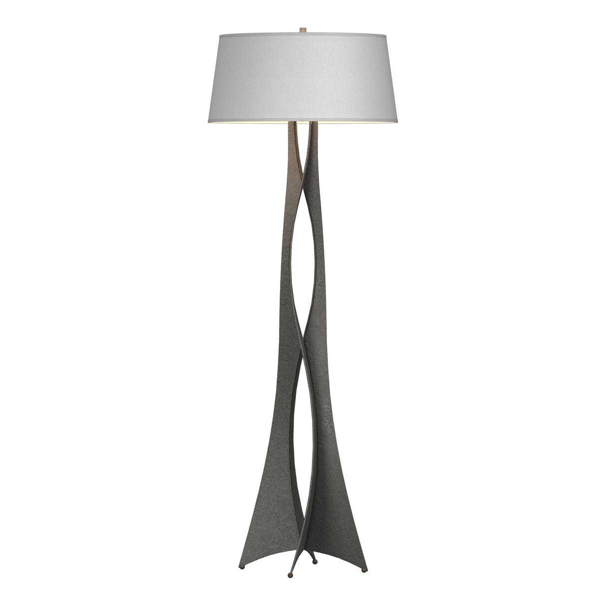 Hubbardton Forge 2013 Natural Iron Natural Anna Shade (SF) Moreau Floor Lamp