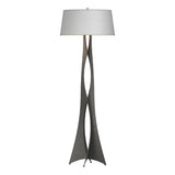 Hubbardton Forge 2013 Natural Iron Natural Anna Shade (SF) Moreau Floor Lamp