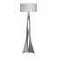 Hubbardton Forge 2013 Vintage Platinum Natural Anna Shade (SF) Moreau Floor Lamp
