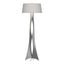Hubbardton Forge 2013 Vintage Platinum Flax Shade (SE) Moreau Floor Lamp