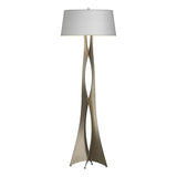 Hubbardton Forge 2013 Soft Gold Natural Anna Shade (SF) Moreau Floor Lamp