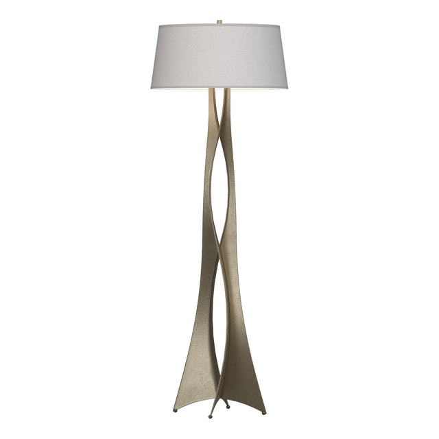 Hubbardton Forge 2013 Soft Gold Flax Shade (SE) Moreau Floor Lamp