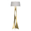 Hubbardton Forge 2013 Modern Brass Flax Shade (SE) Moreau Floor Lamp