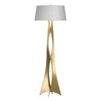 Hubbardton Forge 2013 Modern Brass Natural Anna Shade (SF) Moreau Floor Lamp