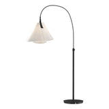 Hubbardton Forge 2011 Black Spun Frost (SH) Mobius Arc Floor Lamp
