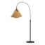 Hubbardton Forge 2011 Oil Rubbed Bronze Cork Shade (SG) Mobius Arc Floor Lamp