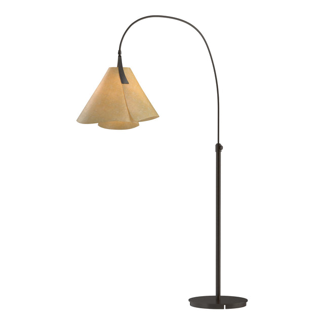 Hubbardton Forge 2011 Oil Rubbed Bronze Spun Amber (SI) Mobius Arc Floor Lamp