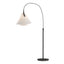 Hubbardton Forge 2011 Natural Iron Spun Frost (SH) Mobius Arc Floor Lamp