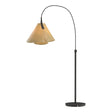 Hubbardton Forge 2011 Natural Iron Spun Amber (SI) Mobius Arc Floor Lamp