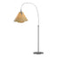Hubbardton Forge 2011 Vintage Platinum Spun Amber (SI) Mobius Arc Floor Lamp