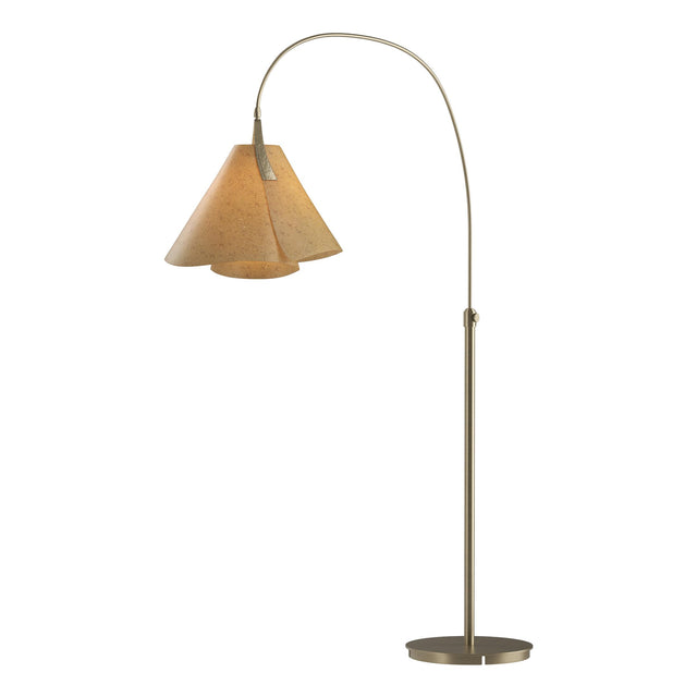 Hubbardton Forge 2011 Soft Gold Cork Shade (SG) Mobius Arc Floor Lamp