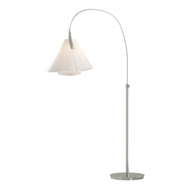 Hubbardton Forge 2011 Sterling Spun Frost (SH) Mobius Arc Floor Lamp