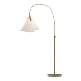 Hubbardton Forge 2011 Modern Brass Spun Frost (SH) Mobius Arc Floor Lamp